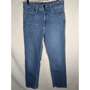 Just Black Denim Womens High Rise Straight Leg Jeans Size 30 Comfort Medium Wash